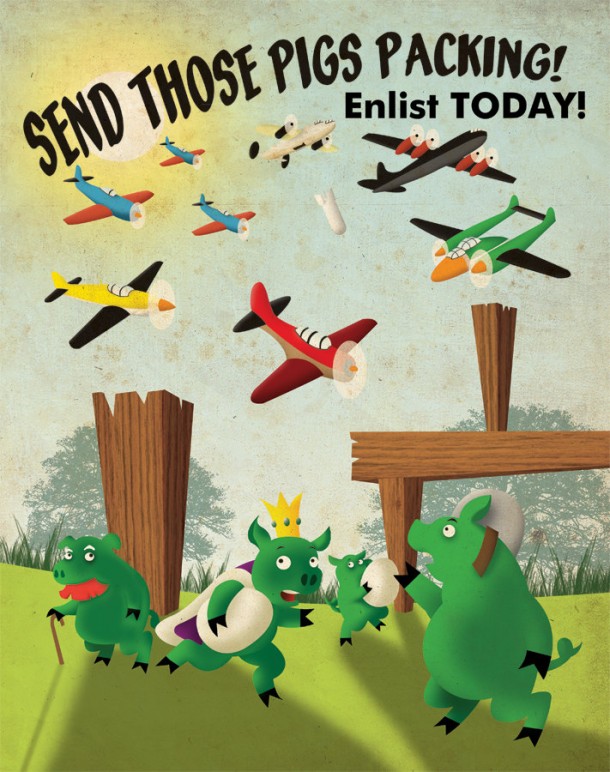 Angry-Birds-propaganda-victory-poster-aaron-wood-geekorner
