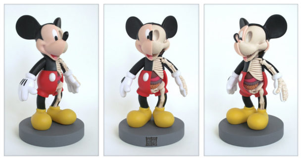 Mickey-Mouse-Anatomie-Jason-Freeny-Sculpture-Geekorner