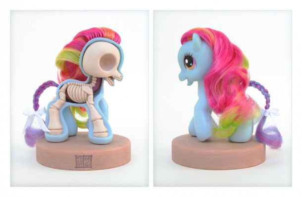 my-little-pony-petit-poney-Anatomie-Jason-Freeny-Sculpture-Geekorner
