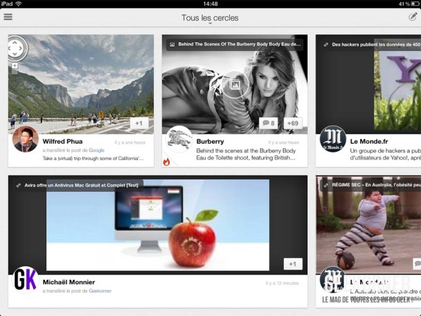 Google Plus iPad - Geekorner - 07