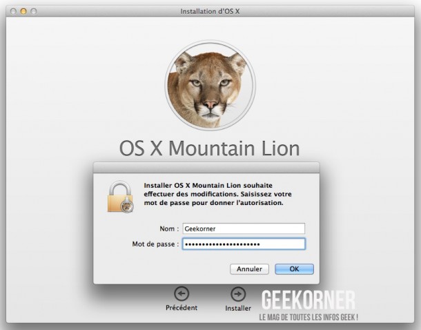 Installer Mountain Lion - Geekorner  - 05